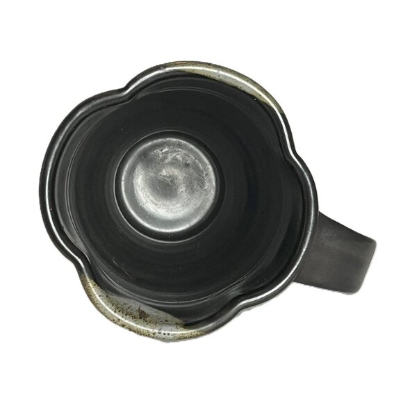 Signed Culbertson Handcrafted Artisan Ceramic Mug With Black & Gray Swirl Design - Picture 4 of 8